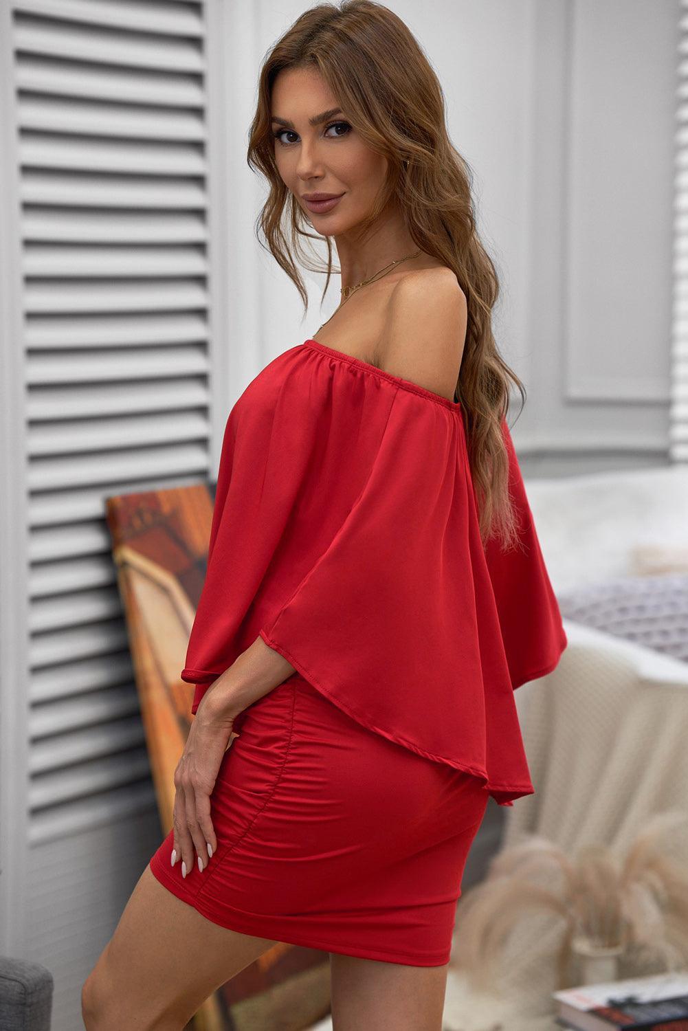 Robe Mini Poncho à Plusieurs Couches pour Femmes