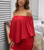 Robe Mini Poncho à Plusieurs Couches pour Femmes