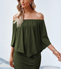 Robe Mini Poncho à Plusieurs Couches pour Femmes