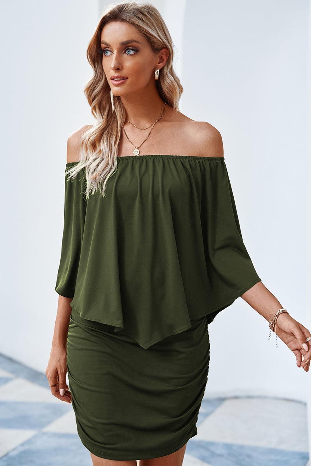 Robe Mini Poncho à Plusieurs Couches pour Femmes