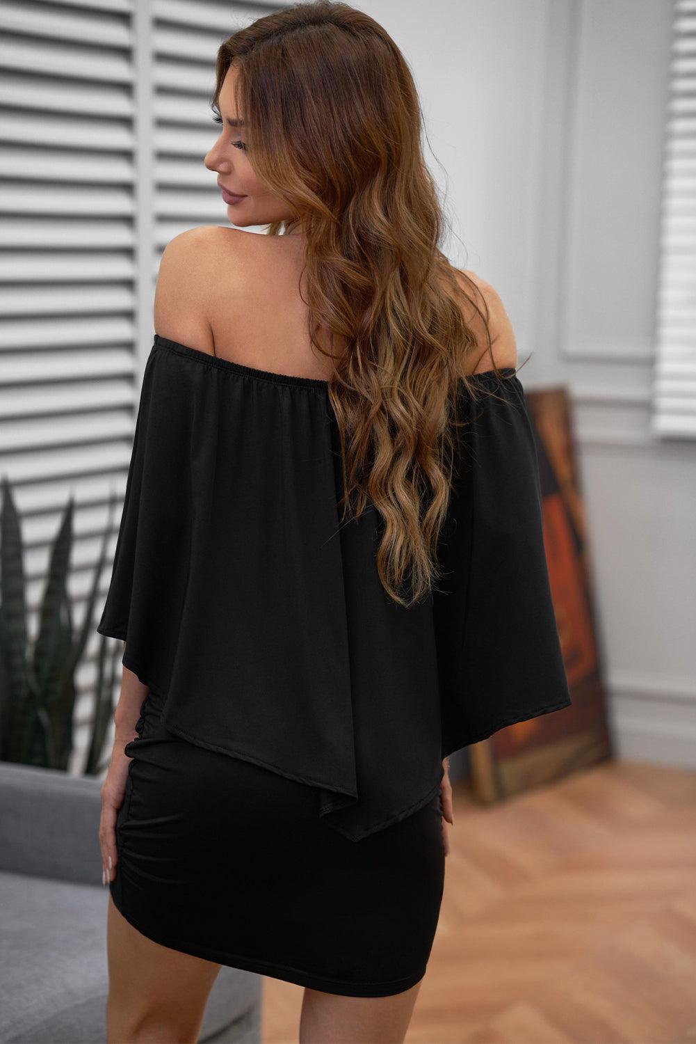 Robe Mini Poncho à Plusieurs Couches pour Femmes