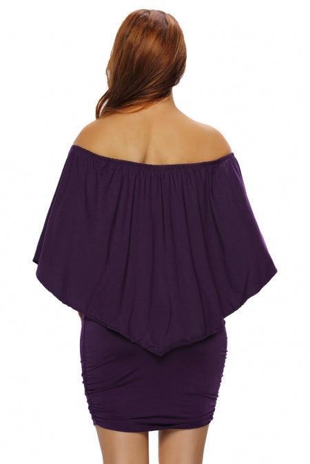 Robe Mini Poncho à Plusieurs Couches pour Femmes