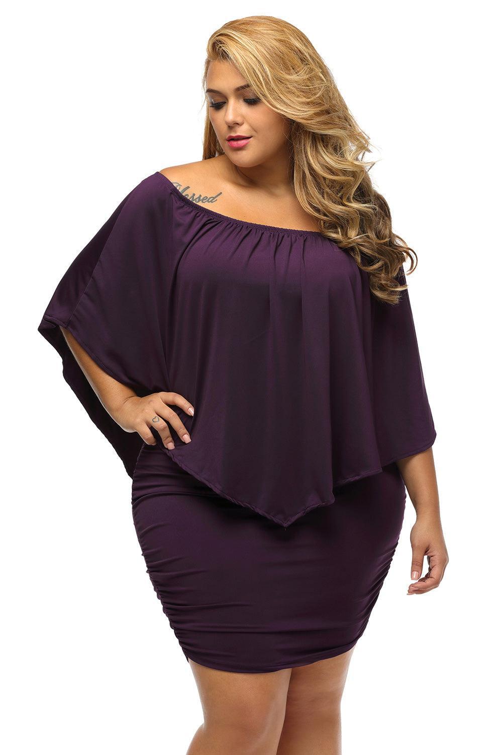 Robe Mini Poncho à Plusieurs Couches pour Femmes