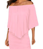 Robe Mini Poncho à Plusieurs Couches pour Femmes
