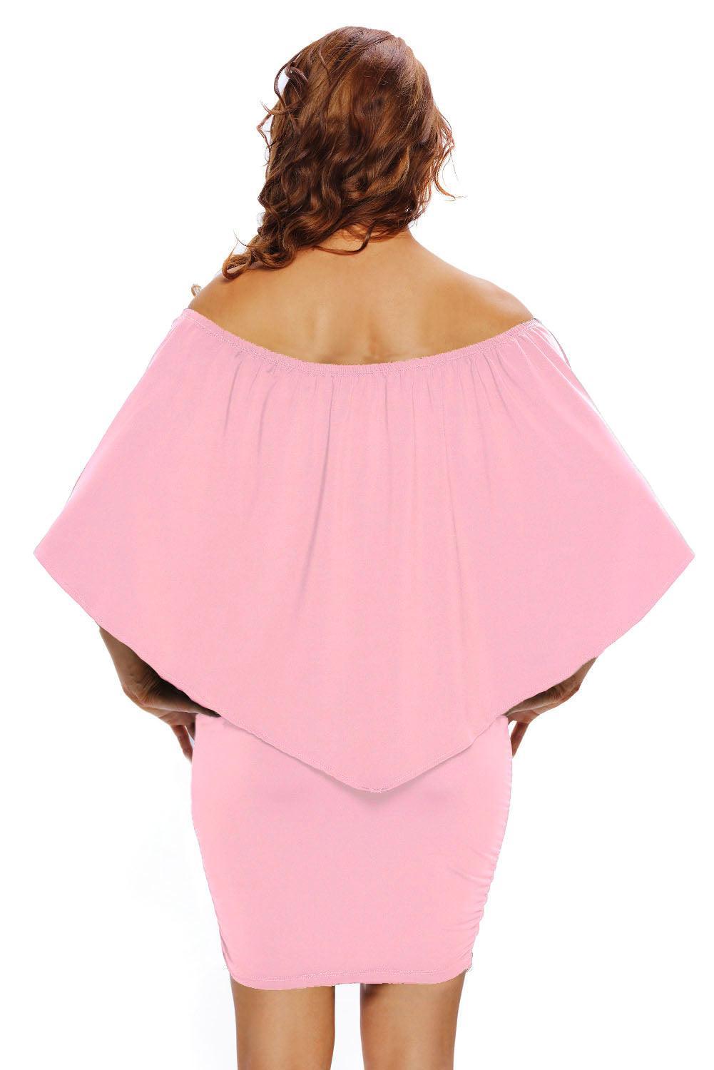 Robe Mini Poncho à Plusieurs Couches pour Femmes