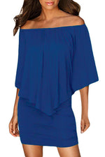 Robe Mini Poncho à Plusieurs Couches pour Femmes