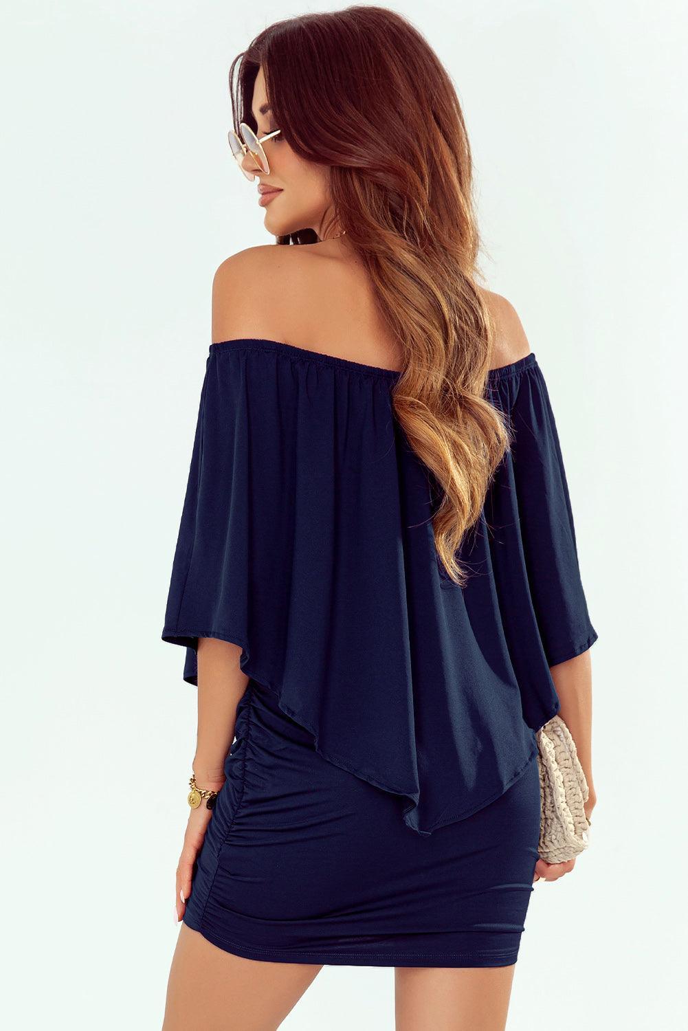 Robe Mini Poncho à Plusieurs Couches pour Femmes