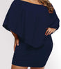Robe Mini Poncho à Plusieurs Couches pour Femmes