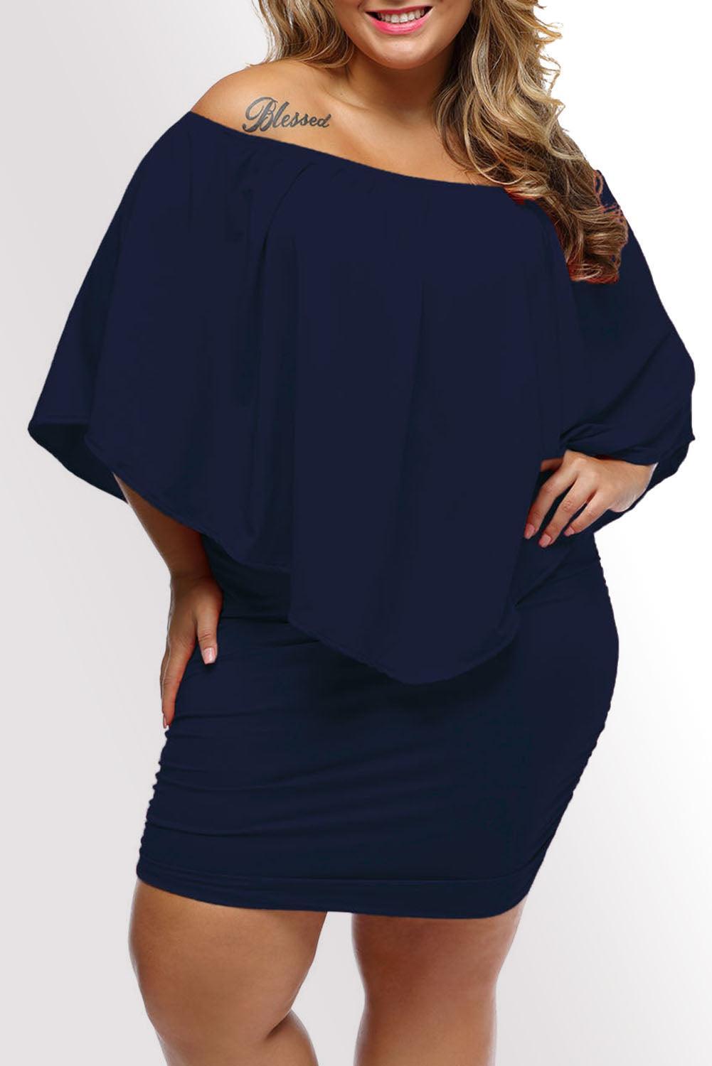 Robe Mini Poncho à Plusieurs Couches pour Femmes