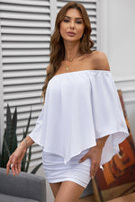 Robe Mini Poncho à Plusieurs Couches pour Femmes