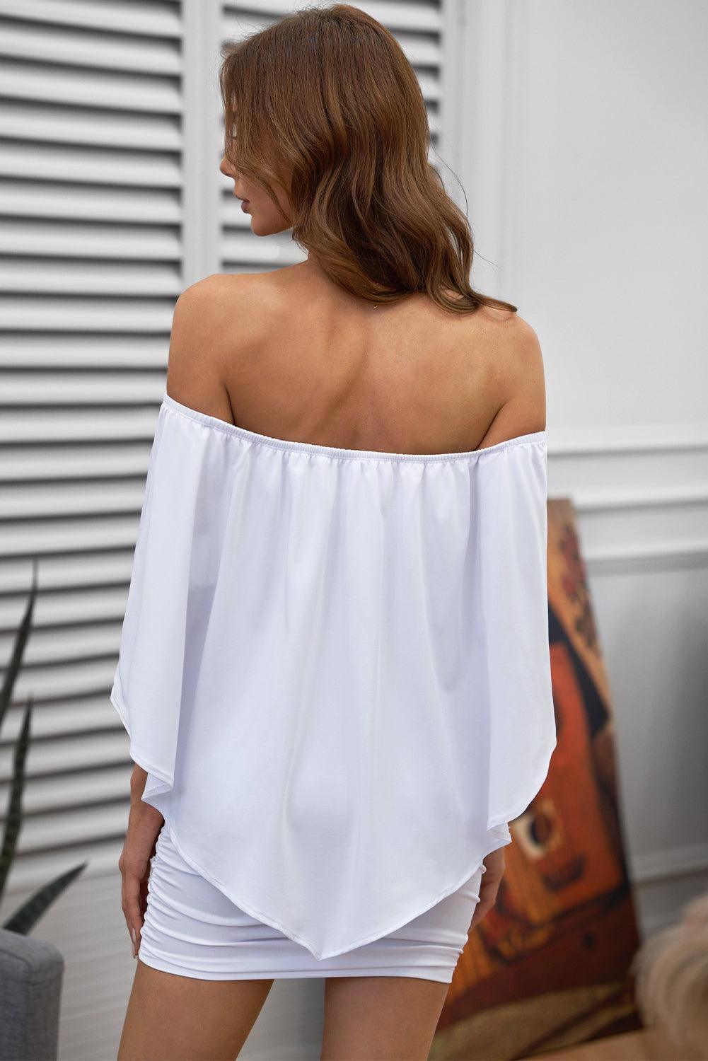 Robe Mini Poncho à Plusieurs Couches pour Femmes