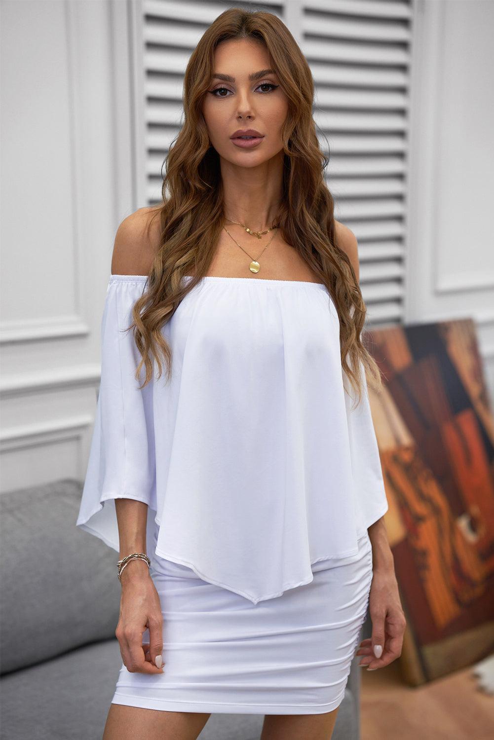 Robe Mini Poncho à Plusieurs Couches pour Femmes