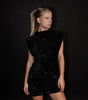 Mini robe courte à paillettes pour femme - Emilia Lane