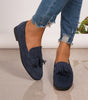 Mocassin Confort en Daim à Franges pour Femme