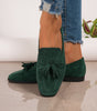 Mocassin Confort en Daim à Franges pour Femme