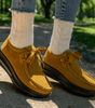Mocassin Confort à Lacets et Semelle Plateforme en Suédine pour Femme - Emilia Lane