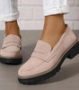 Mocassin Penny Loafer en Similicuir à Semelle Plateforme pour Femme - Emilia Lane