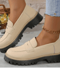Mocassin Penny Loafer en Similicuir à Semelle Plateforme pour Femme - Emilia Lane
