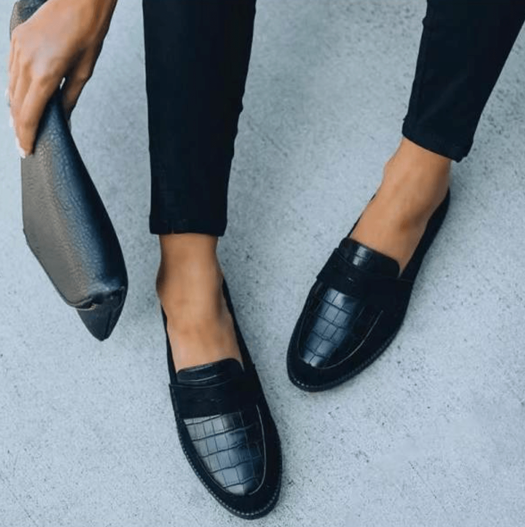 Mocassin Confort Souple en Simili Cuir pour Femme