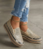 Mocassins à Plateforme Pailletée pour Femmes - Emilia Lane