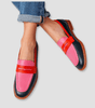 Mocassin Confort Penny Loafer en Simili Cuir pour Femme