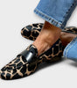 Mocassin Confort en Daim à Imprimé Léopard pour Femme