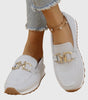 Mocassin Confort et Souple en Maille pour Femme