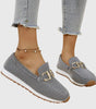 Mocassin Confort et Souple en Maille pour Femme