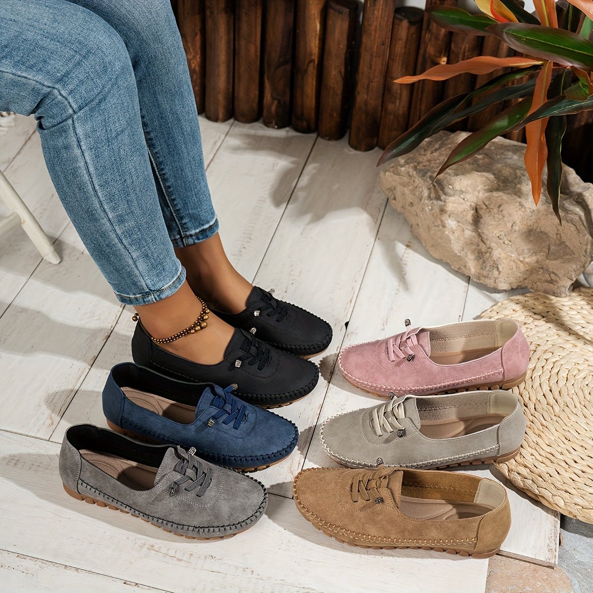 Mocassins Souples à Soutien Intégral pour Femmes - Emilia Lane