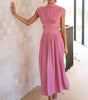 Robe Sans Manches avec Col Montant pour Femmes