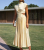 Robe Sans Manches avec Col Montant pour Femmes