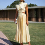Robe Sans Manches avec Col Montant pour Femmes