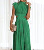 Robe Sans Manches avec Col Montant pour Femmes