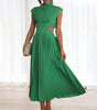 Robe Sans Manches avec Col Montant pour Femmes
