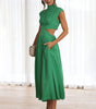 Robe Sans Manches avec Col Montant pour Femmes