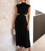 Robe Sans Manches avec Col Montant pour Femmes