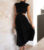 Robe Sans Manches avec Col Montant pour Femmes