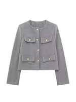 Veste en Tweed Classique pour Femme