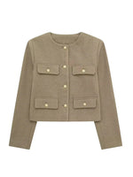 Veste en Tweed Classique pour Femme