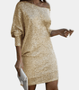 Robe Off Shoulder à Paillettes pour Femmes