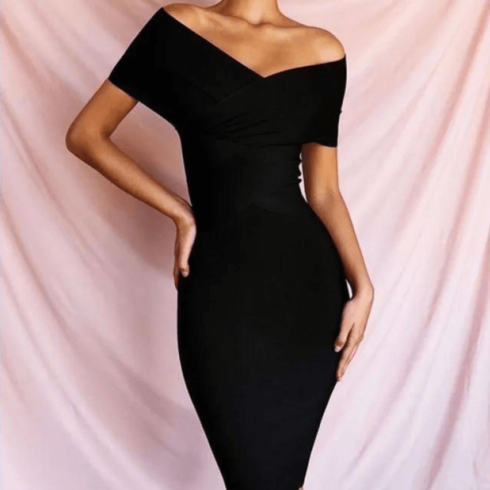 Robe Décolletée en V pour Femmes