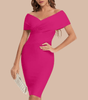 Robe Décolletée en V pour Femmes