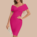 Robe Décolletée en V pour Femmes