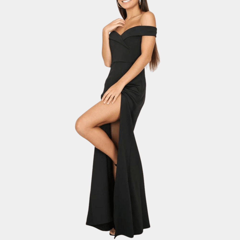 Robe Décolletée Fente Latérale pour Femmes