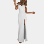 Robe Décolletée Fente Latérale pour Femmes