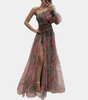 Robe Imprimé Floral Épaules Dénudées pour Femmes