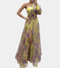 Robe Imprimé Floral Épaules Dénudées pour Femmes