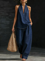 Ensemble en Denim Deux Pièces pour Femme | Idéal pour le Quotidien