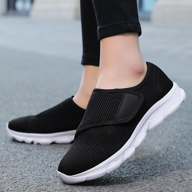 Basket Confort pour Pieds Larges en Maille Respirante pour Femme