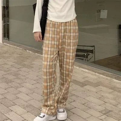 Pantalon à carreaux pour femmes - Emilia Lane